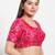 Women's mulbury silk padded back open elbow sleeves saree blouse