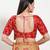 Women's mulbury silk padded back open elbow sleeves saree blouse