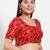 Women's mulbury silk padded back open elbow sleeves saree blouse