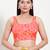 Women's brocade padded back open sleeveless saree blouse