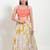 Women's brocade padded back open sleeveless saree blouse