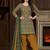 Green printed cotton blend stitched ethnic motifs print salwar kurta dupatta for women