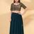 Women's mulbury silk padded back open elbow sleeves saree blouse