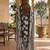 Black printed cotton blend stitched floral print salwar kurta dupatta for women
