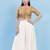 Women's cotton padded front open elbow sleeves saree blouse