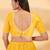 Women's silk padded back open elbow sleeves saree blouse