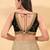 Women's mulbury silk padded back open sleeveless saree blouse