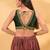 Women's mulbury silk padded back open sleeveless saree blouse