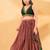 Women's mulbury silk padded back open sleeveless saree blouse