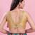 Women's mulbury silk padded back open sleeveless saree blouse