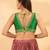Women's mulbury silk padded back open sleeveless saree blouse