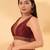 Women's mulbury silk padded back open sleeveless saree blouse