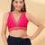 Women's mulbury silk padded back open sleeveless saree blouse