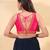 Women's mulbury silk padded back open sleeveless saree blouse