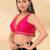 Women's mulbury silk padded back open sleeveless saree blouse