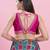 Women's mulbury silk padded back open sleeveless saree blouse