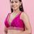 Women's mulbury silk padded back open sleeveless saree blouse