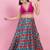 Women's mulbury silk padded back open sleeveless saree blouse