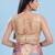 Women's silk padded back open sleeveless saree blouse