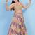 Women's silk padded back open sleeveless saree blouse