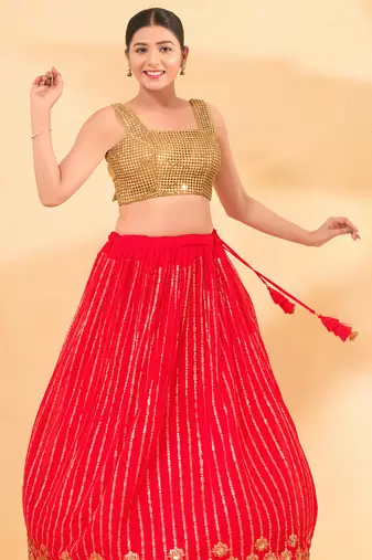 Women's net padded back open sleeveless saree blouse