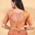Women's brocade padded back open elbow sleeves saree blouse
