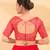 Women's brocade padded back open elbow sleeves saree blouse