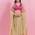 Women's brocade padded back open sleeveless saree blouse