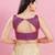 Women's brocade padded back open sleeveless saree blouse