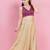 Women's brocade padded back open sleeveless saree blouse