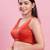 Women's brocade padded back open sleeveless saree blouse