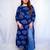 Cotton Dabu Hand Block Printed Long Side Slit Kurti for Women