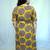 Yellow Kalamkari Handblock Printed Cotton Mid-Length kurti
