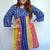 Indigo Dabu Handblock Printed Cotton Knee-Length kurti
