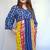 Indigo Dabu Handblock Printed Cotton Knee-Length kurti