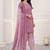Pink printed cotton blend stitched bandhani print salwar kurta dupatta for women