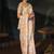 rose gold embroidered silk blend saree with multicolor floral detailing