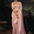 pink silk blend saree with zardozi cutdana border & matching blouse
