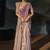light lilac & purple silk blend saree with scalloped zardozi border