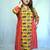 Yellow Kalamkari Handblock Printed Cotton Knee-Length kurti
