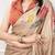 chiku festive & party wear digital printed satin saree with pearl border