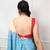sky blue festive & party wear digital printed satin saree with pearl border