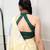 lemon festive & party wear digital printed satin saree with pearl border