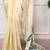 lemon festive & party wear digital printed satin saree with pearl border