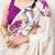 off white festive & party wear digital printed satin saree with pearl border