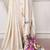 off white festive & party wear digital printed satin saree with pearl border