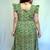 Cotton Green Kalamkari Handblock Printed Mid-Length kurti for Women