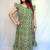 Cotton Green Kalamkari Handblock Printed Mid-Length kurti for Women
