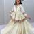 Navratri Cream Lehenga Choli in Cotton Poly