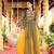 Navratri Yellow Mirror Work Lehenga Choli in Rayon